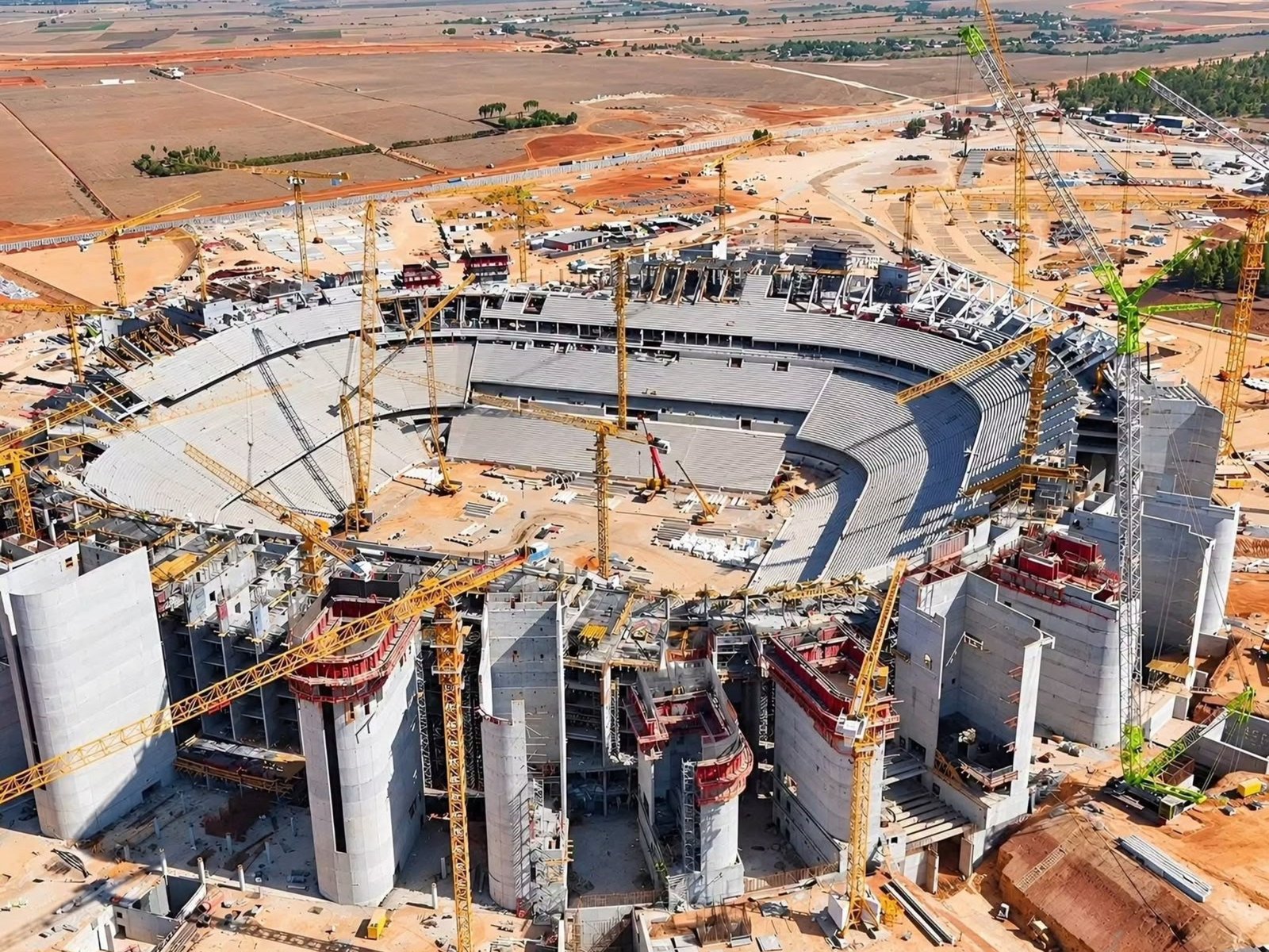 El gigante marroquí toma forma: así avanzan las obras del Estadio Hassan II, la gran carta de Marruecos para el Mundial 2030 :: Olé