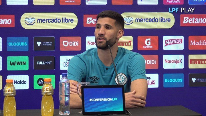 Lisandro López en la previa al clásico. (@LigaAFA)