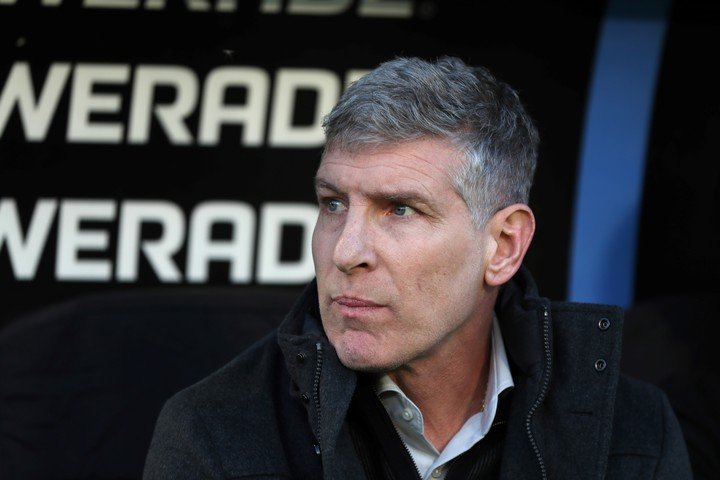 El DT de Platense, Martín Palermo (EFE).