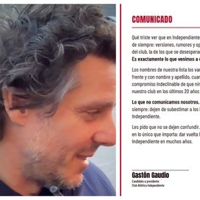 Gaudio salió a desmentir: "Dejen de subestimar a los hinchas y a los socios"