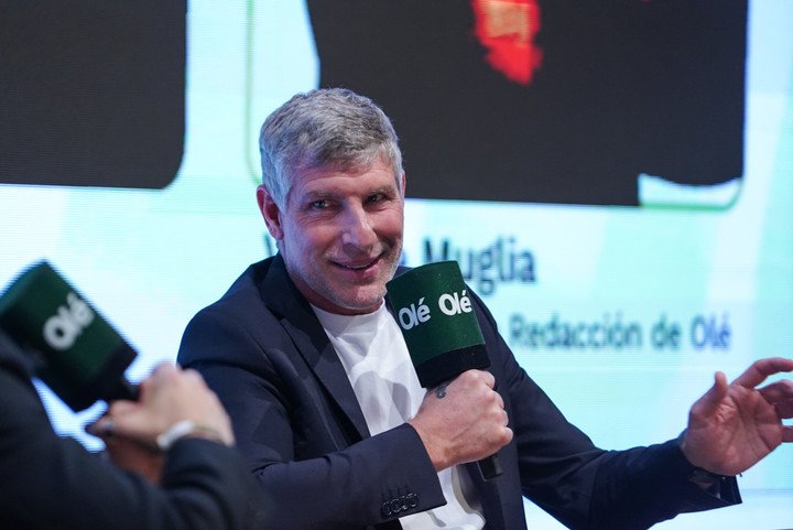 Martín Palermo en el Olé Summit. Foto: Santi García Díaz 